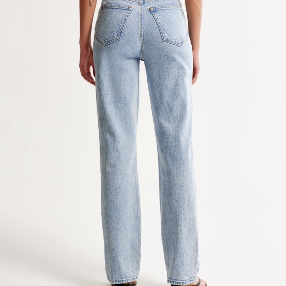Abercrombie & Fitch Blue Straight Leg Jeans - Picture 2 of 5